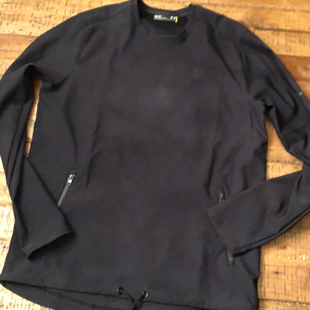 Woven long sleeve top